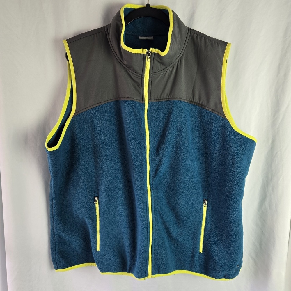 HEAD Fleece Vest Women 2X Zip Pockets Athleisure Ski Snow Sports Colorblock Cozy